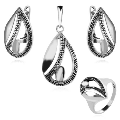 Сребърен комплект  7138