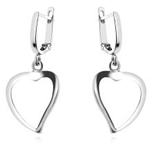 Сребърен Комплект Сърца 7144 Обеци и медальон