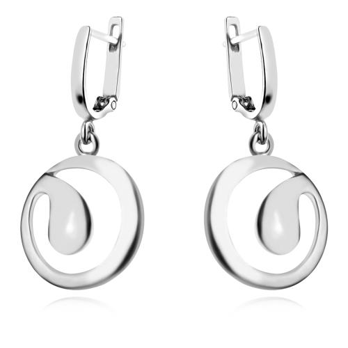 Сребърен Комплект Обеци и Медальон 7149