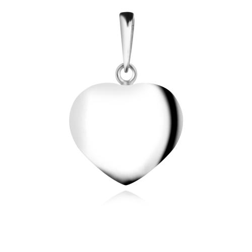 Сребърен Комплект Сърца Обеци и Медальон 7154