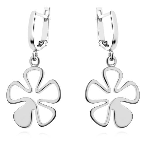 Сребърен Комплект Обеци и медальон 7159