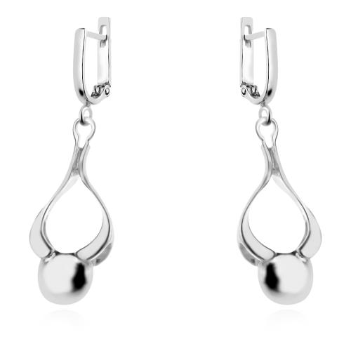 Сребърен Комплект Обеци и Медальон 7164