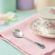 Сребърна лъжица с кристали от Sw® L1 Multicolor