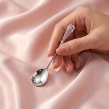 Сребърна лъжица с кристали от Sw® L1 Marilyn