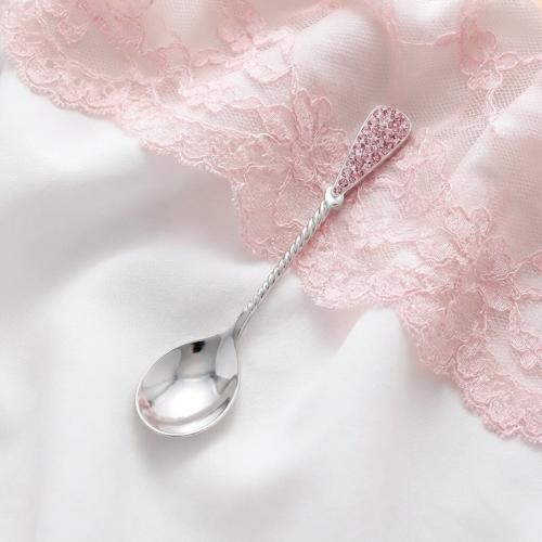 Сребърна лъжица с кристали от Sw® L1 Marilyn