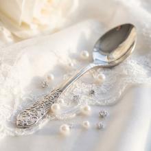 Сребърна лъжица L4