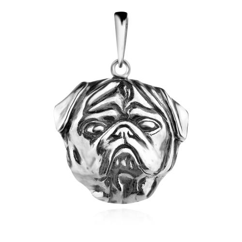 Сребърен медальон Мопс