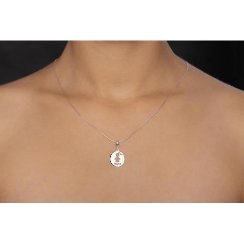 Сребърен комплект от две колиета Майка и Дъщеря