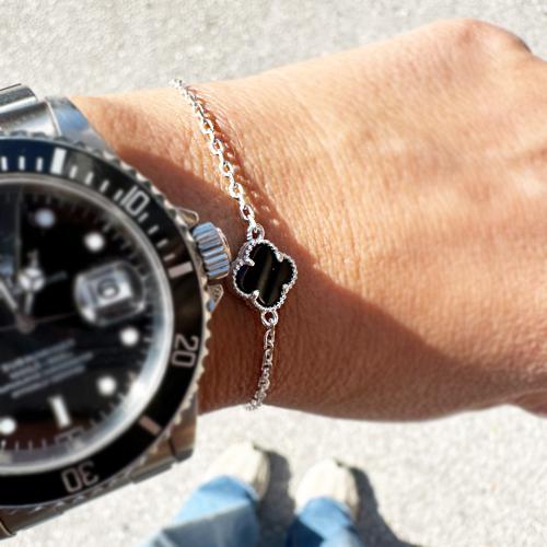 Сребърна гривна One Cleef