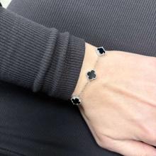 Сребърна гривна One Cleef-9мм