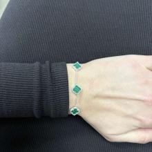 Сребърна гривна One Cleef-9мм