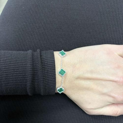 Сребърна гривна One Cleef-9мм