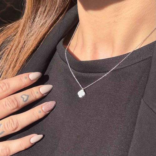 Сребърно колие One Cleef-9мм