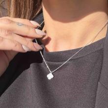 Сребърно колие One Cleef-9мм