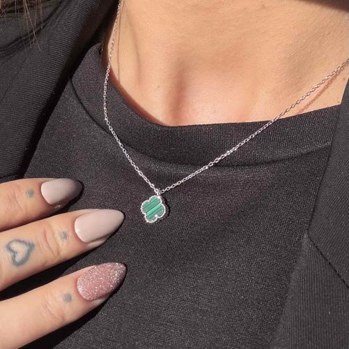 Сребърно колие One Cleef-9мм