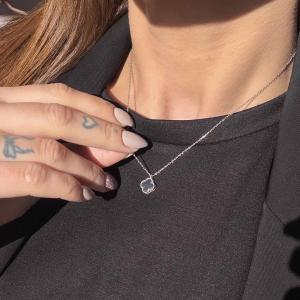 Сребърно колие One Cleef-9мм