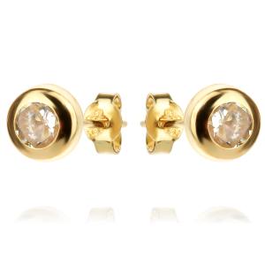 Златни обеци Ава 6мм