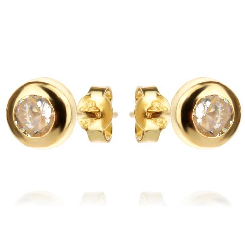 Златни обеци Ава 6мм