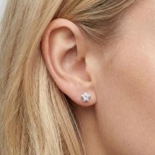 Сребърни обеци Star