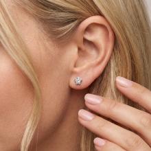 Сребърни обеци Star