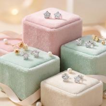 Сребърни обеци Star