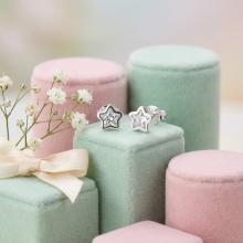 Сребърни обеци Star