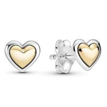 Сребърни обеци Gold Heart Сребърни обеци Gold Heart