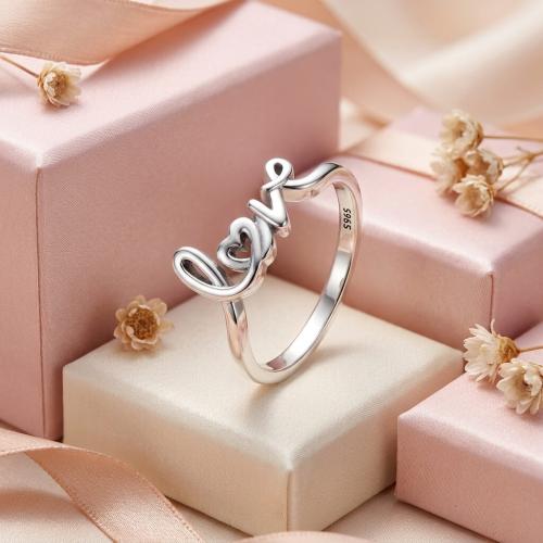  Сребърен пръстен Love
