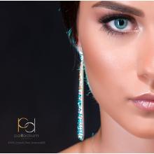 Сребърни обеци Nova с кристали от Sw® Crystal