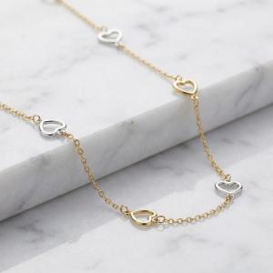 Златно колие Love 