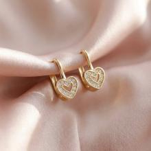 Детски златни обеци Baby Heart