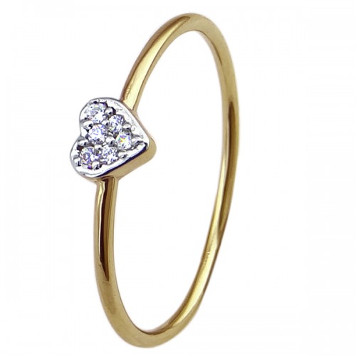 Дамски златен пръстен "Love"