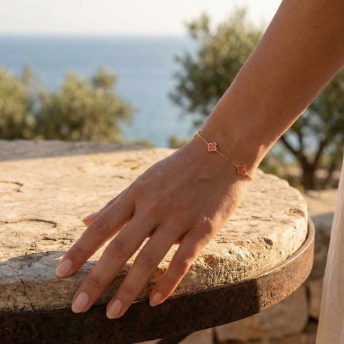 Златна гривна Турмалин