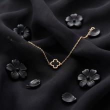 Златна гривна Clover