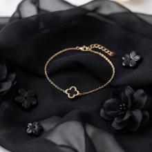 Златна гривна Clover