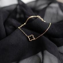 Златна гривна Clover