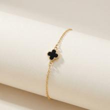 Златна гривна Clover