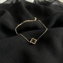 Златна гривна Clover