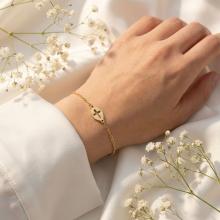 Златна Гривна елипса с кръст Златна Гривна елипса с кръст