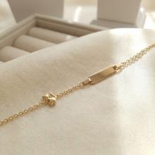 Детската златна гривна Cat