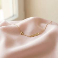 Детската златна гривна Cat