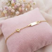 Детската златна гривна Cat