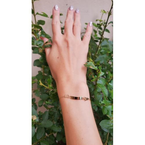 Златна детска гривна Звезди