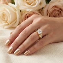 Дамски златен пръстен Angelina