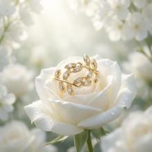 Дамски златен пръстен Евридика