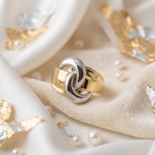 Дамски златен пръстен Прегръдка Дамски златен пръстен Прегръдка