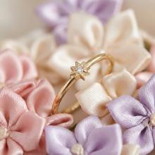 Дамски златен пръстен Слънце Дамски златен пръстен Слънце