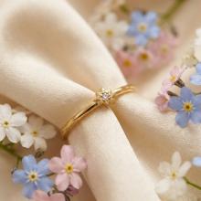 Дамски златен пръстен Слънце Дамски златен пръстен Слънце