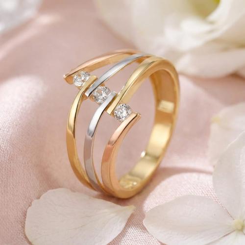 Дамски златен пръстен Layers