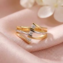 Дамски златен пръстен Layers